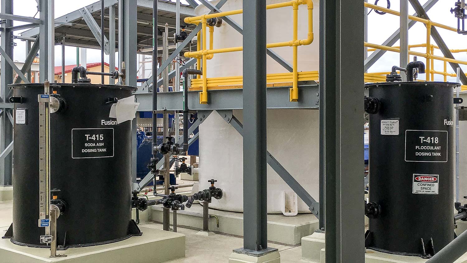 Fusion’s Black Chemical Storage Tanks Brisbane