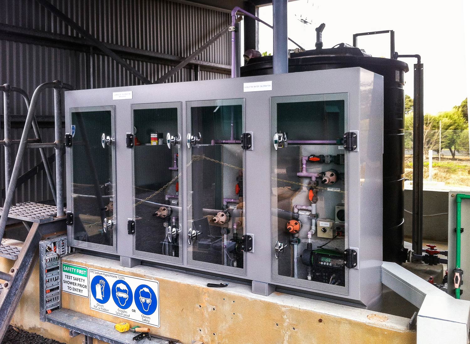 Retrofitted PVC Safety Cabinet Fabrication – 2
