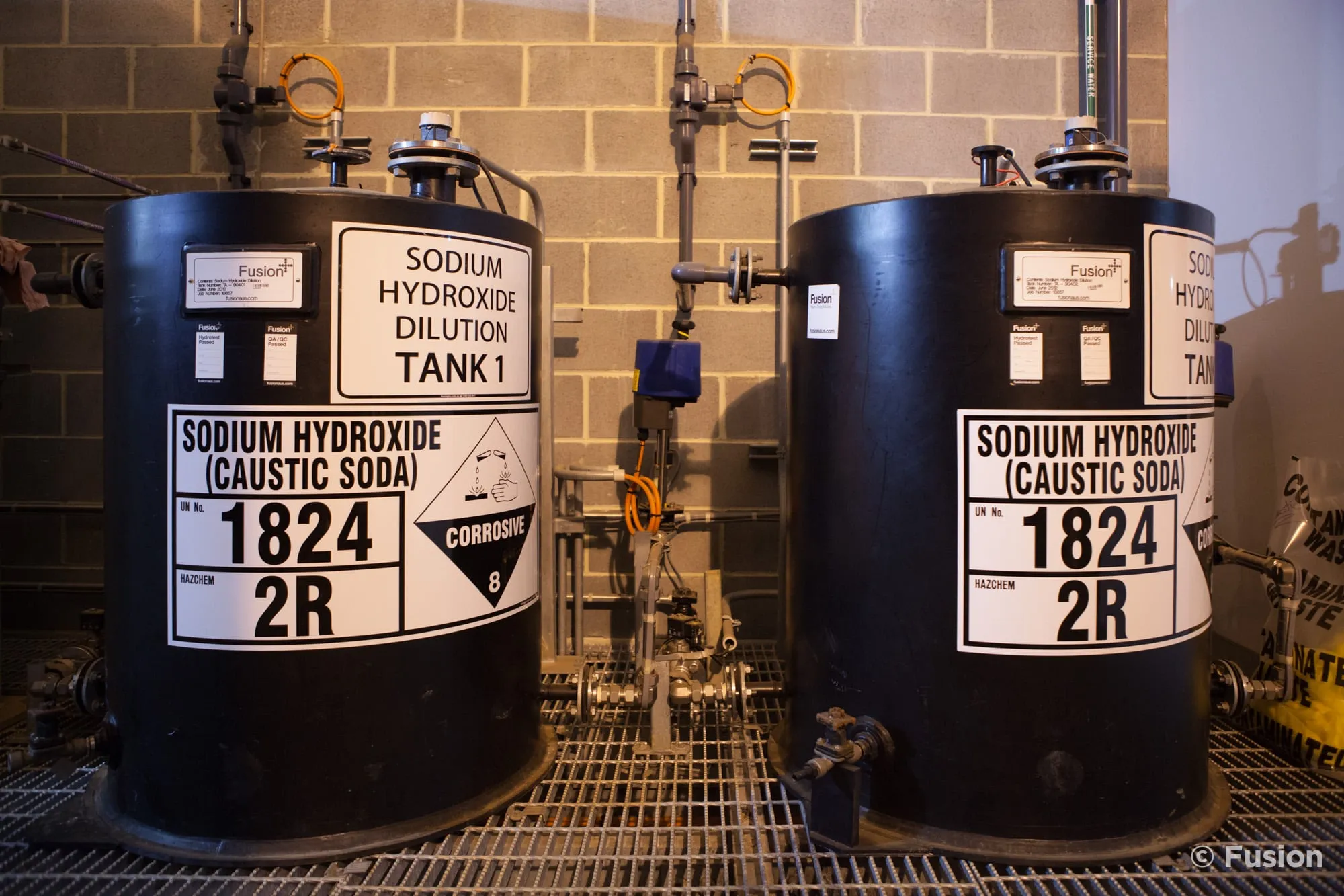 Mundaring Water Treatment Plant Sodium Hydroxide Caustic Soda Storage