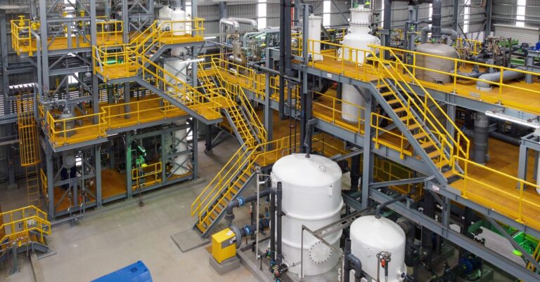 Overview photo of internal CPVC piping systems installed by Fusion's site services team