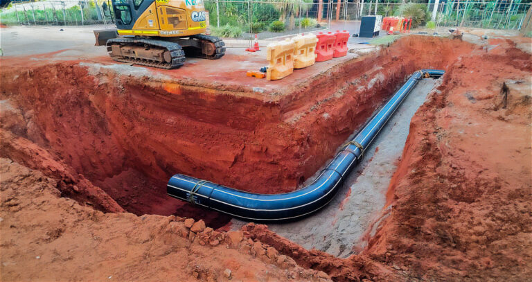 Sewer HDPE pipeline in Broome
