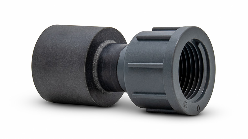 Product photo of a Grundfos UPVC socket x F-BSP Cap fitting (95710924)