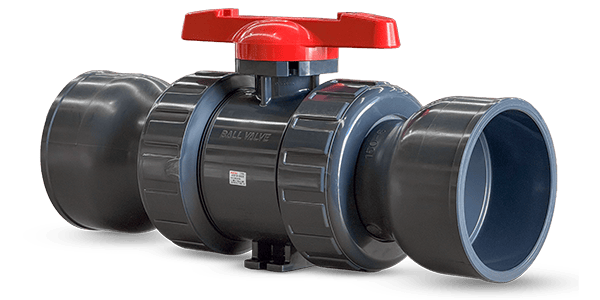 Image of a 6" Asahi Type 21 Ball Valve showing the venturied end connections